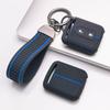 Key Fob Cover for Nissan Qashqai Micra Tiida Sunny Livina Sylphy with Keychain Anti-Scratch Surface Shockproof Structure Soft Grip Texture