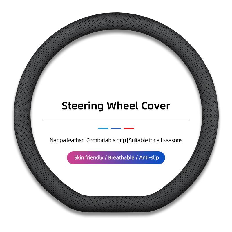 AQE3 Citroen Steering Wheel Cover Breathable Protective Case For Citroen C3 C5 C5X C4 e-C4 X e-C3 C-Elysee Berlingo C1 C-Crosser C6