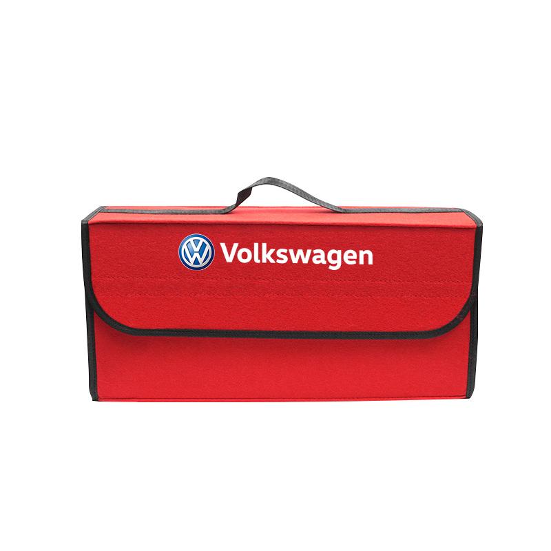 hijk1 Car keychain/VW Car Trunk Organizer Box Large Capacity Folding Storage Bag For VW GTI Polo Golf Passat Tiguan CC Arteon Jetta B6