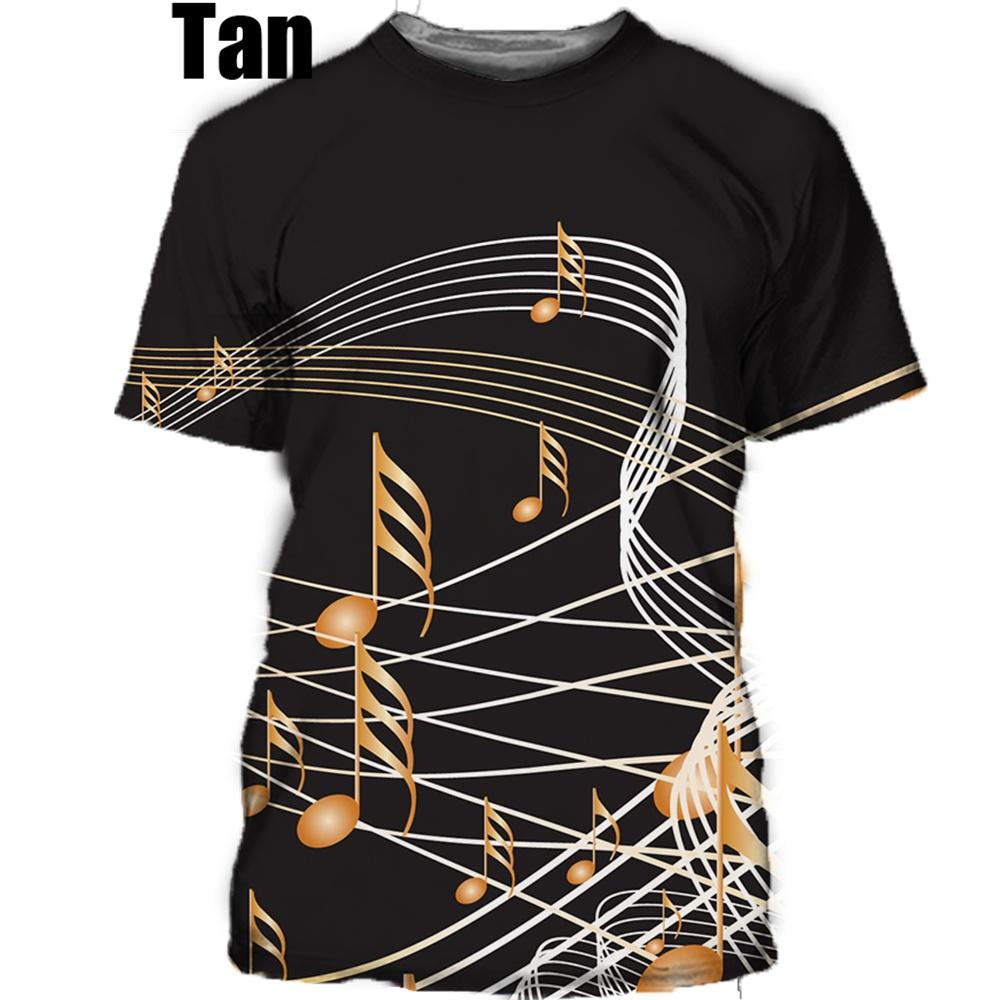 Men Women New Fashion Newest 3D Printing T Shirt Music Note Fashion Short-sleeved T-shirt 3D Men Women Tops Pullover Tee XXS-6XL