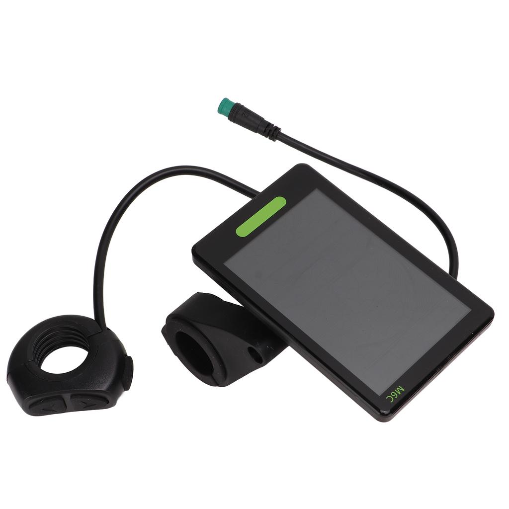 Electric Bicycle Display Meter Large Screen M6C LCD Scooter Display Control Panel With Waterproof