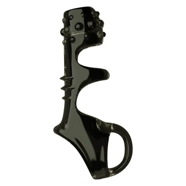 Penis Ring Delayed Ejaculation Cock Ring Adult Sex Products Dildo Extender Sleeve Reusable Condoms Glans Cover For Men Chastity