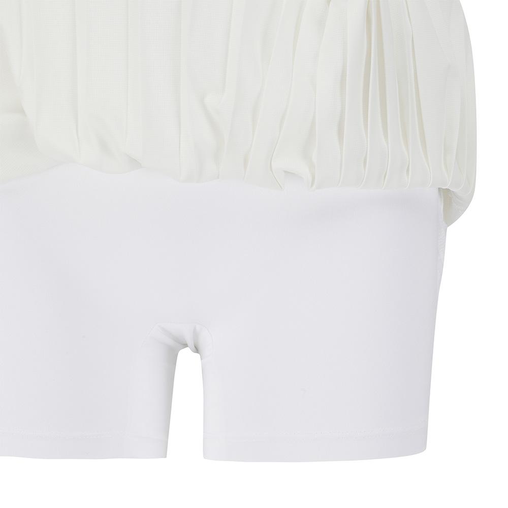MALBON GOLF Pleated Layered Performance Skirt White (Woman)