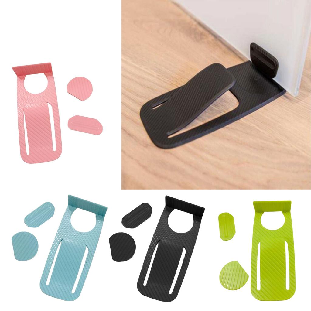 AntiCollision Plastic Door Stoppers Nonslip Decorative Door Stop Wedge Doorstop Door Rear Retainer Easy to Install