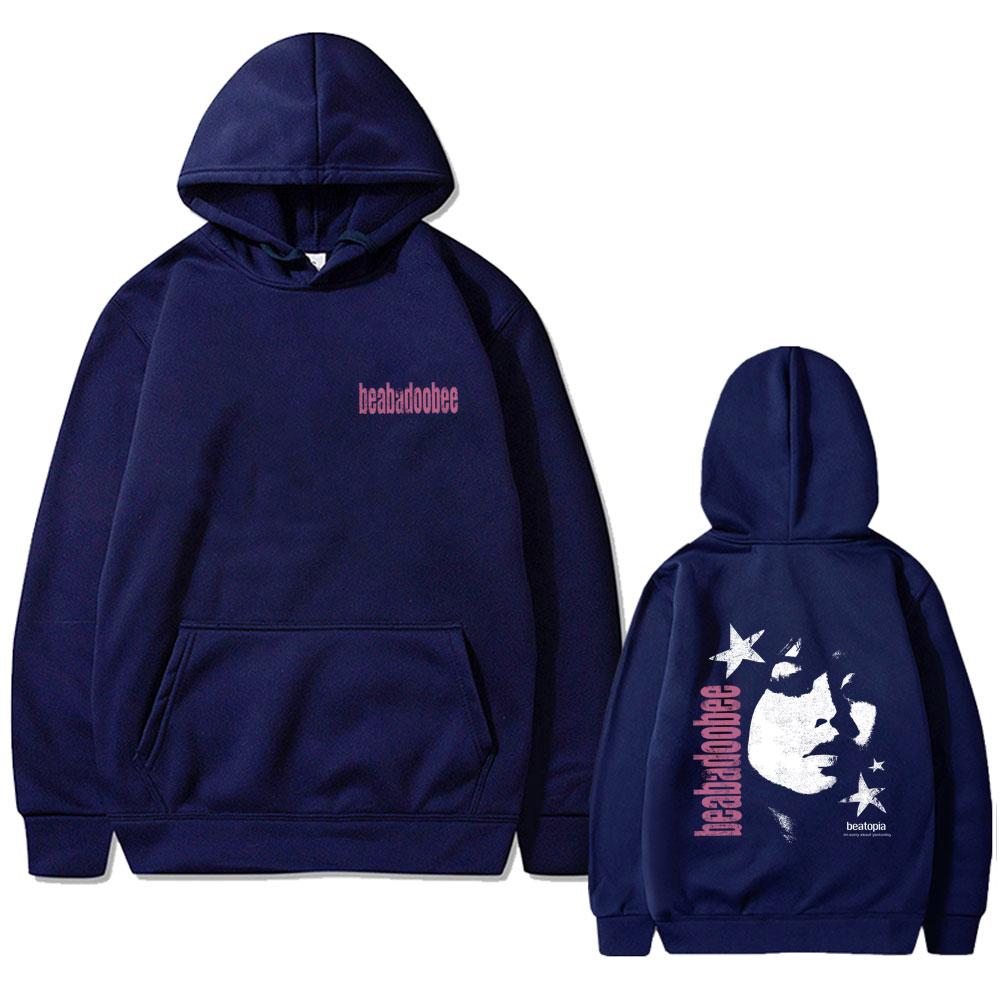 Beabadoobee- Men's Facial graphic hoodie pop music Hoodie Vintage Unisex casual Sweatshirt
