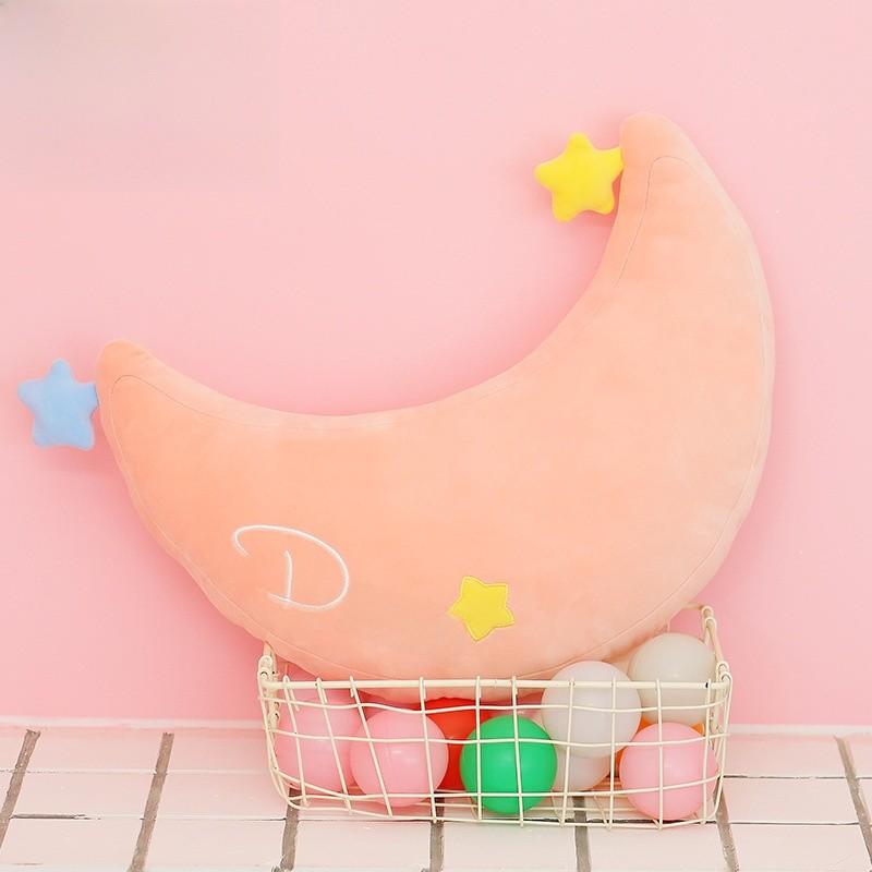 Nordisches Regenbogen-Wolken-Stern-Plüschkissen für Mädchenzimmer-Dekoration
