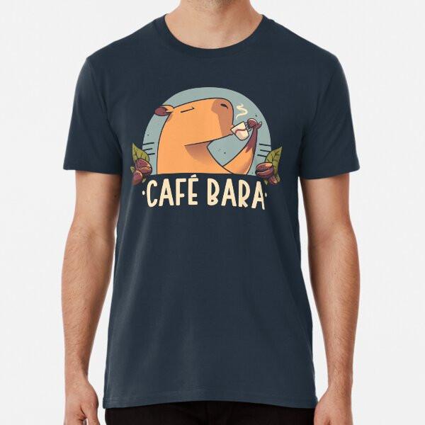 

CafeBara - Cute Coffee Capybara T-Shirt S-5XL Best T-Shirt 4XL