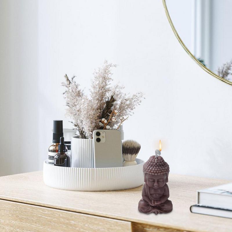 Buddha Silicone Mold For Resin Buddha Cement Statue Silicone Moulds 3D Buddha Silicone Candle Mold Creative Decorated Resin