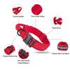 Hundehalsband- und Leinen-Set aus Nylon, strapazierfähiges Hundehalsband, reflektierende Leine, taktisches Trainingshalsband für Haustiere, Leinen-Set für große Hunde