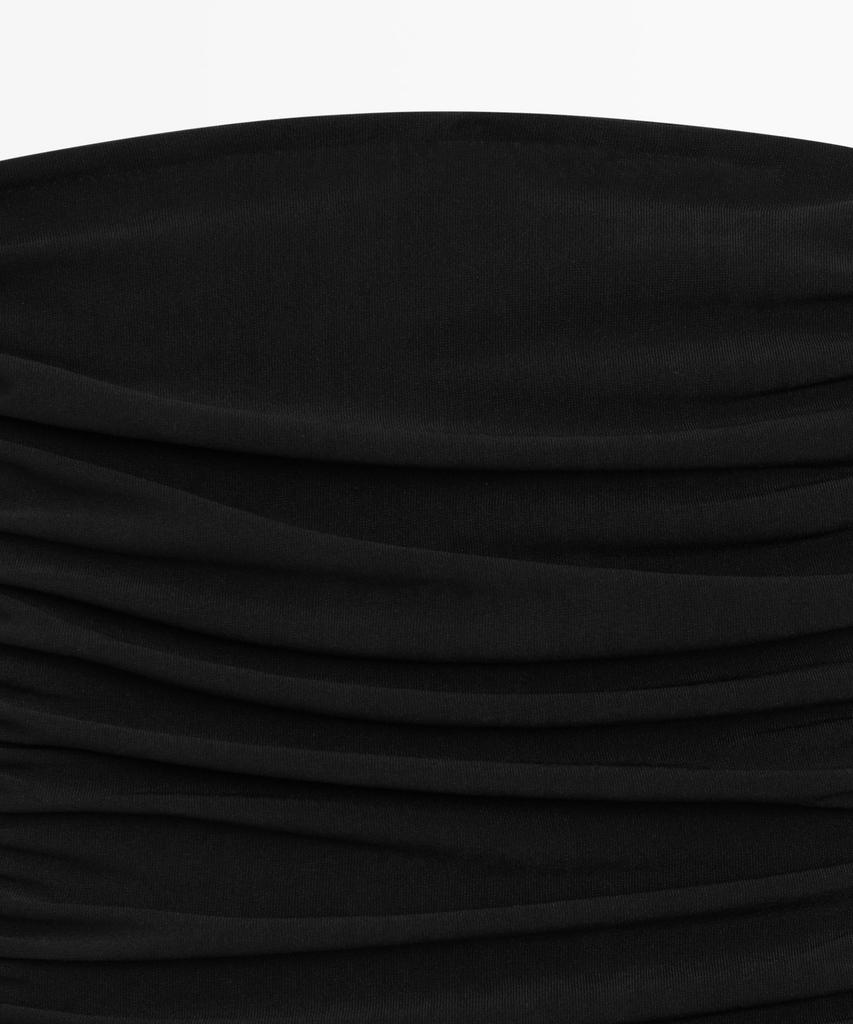 Masimodutti Off-Shoulder Balloon Midi Dress