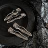 Vintage Minimalist Alloy Wave Shape Hair Clip Korean Fashion Silver Color Irregular Hair Pin Hair Accessories For Women Jewelry