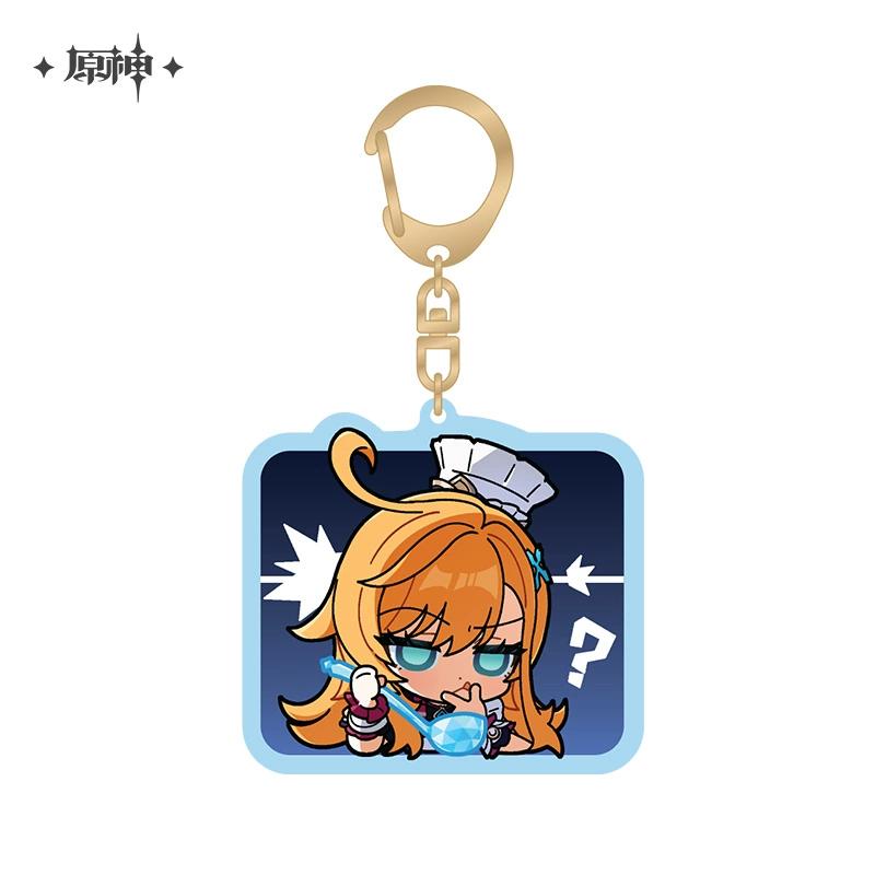 

Sunsyea Genshin Impact Official Merch miHoYo Original Authentic Fontaine Q Version Series Keychain Lyney Emilie Furina