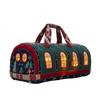 Damen Stepp-Baumwolle Fußball-Print Reisetasche, Stilvolle Yoga Übernachtungs-Handtasche