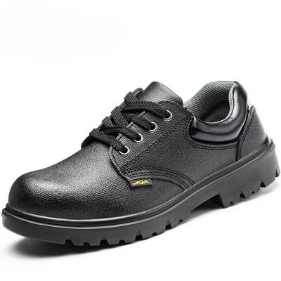 Steel Bag Head Low-top Labor Insurance Shoes Cowhide Surface Anti-smashing and Anti-piercing Safety Shoes Wear-resistant Shoes