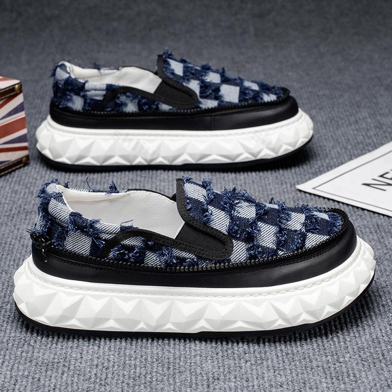 

Men s Fashi Casual Shoes 2026 Summer New Comfortable Versatile Lightweight Outdoor Beach Sports Shoes Slip Chunky sneakers 44 синій