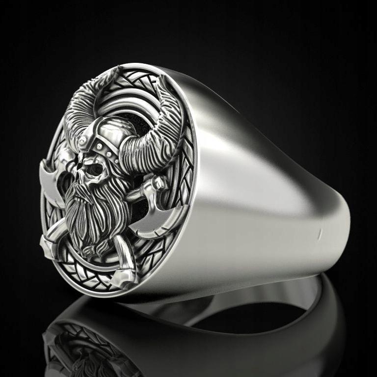 Nordic Viking Fight Axe Ring 149