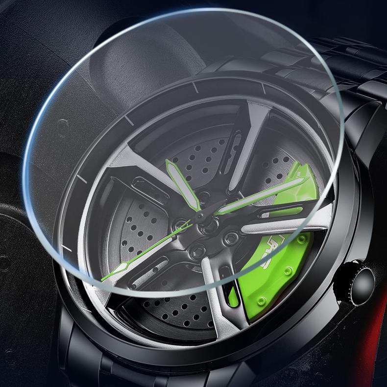 SVJ Men's Watch Car Wheel Modified Rs7 Men's Watch Hydraulic Three-dimensional Hollow Quartz Watch