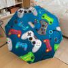 1pc Video Game Controllers Pattern Umbrella with Plastic Handle,Suitable for All Seasons Home Travel Outdoor UmbrellaDD477