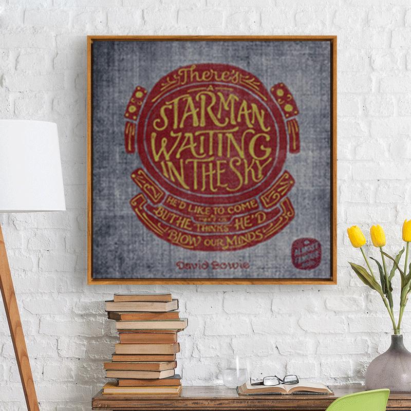 Rock and Roll Pop Music Lyrics English Letter Canvas Painting Wall Poster Decorative Pictures for Home Bedroom Gifts