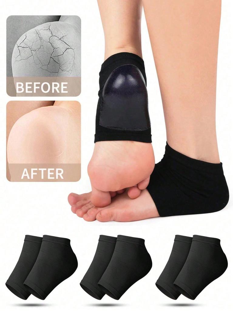 1 Pair Gel Heel Socks To, Silicone Anti-Crack Socks, Heel Skin Moisturizing Cover Exfoliating Soften Heel Cover
