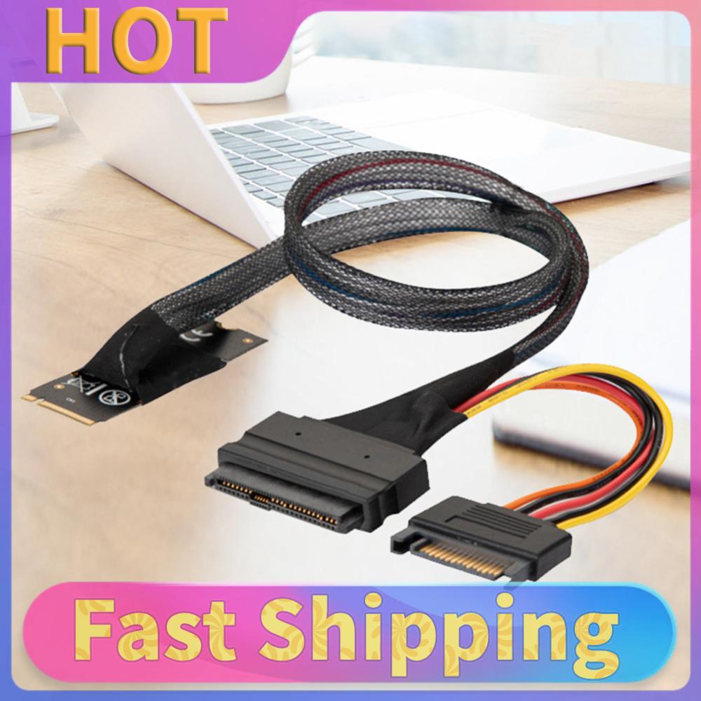 M.2 M-Key zu U.2 SFF-8639 Schnittstellen-Adapterkabel für 2,5 Zoll NVMe SSD Festplatte M2 zu U.2 Kabel Computerteile