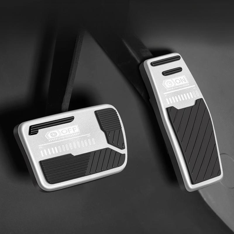 

Car Foot Pedal Accelerator Brake Pedal Cover Non-Slip Pad Accessories For BYD Dolphin -2025 AT срібний