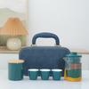 Ceramic Outdoor Camping Portable Travel Tea Set Business Company Bank Souvenir Gift Set
