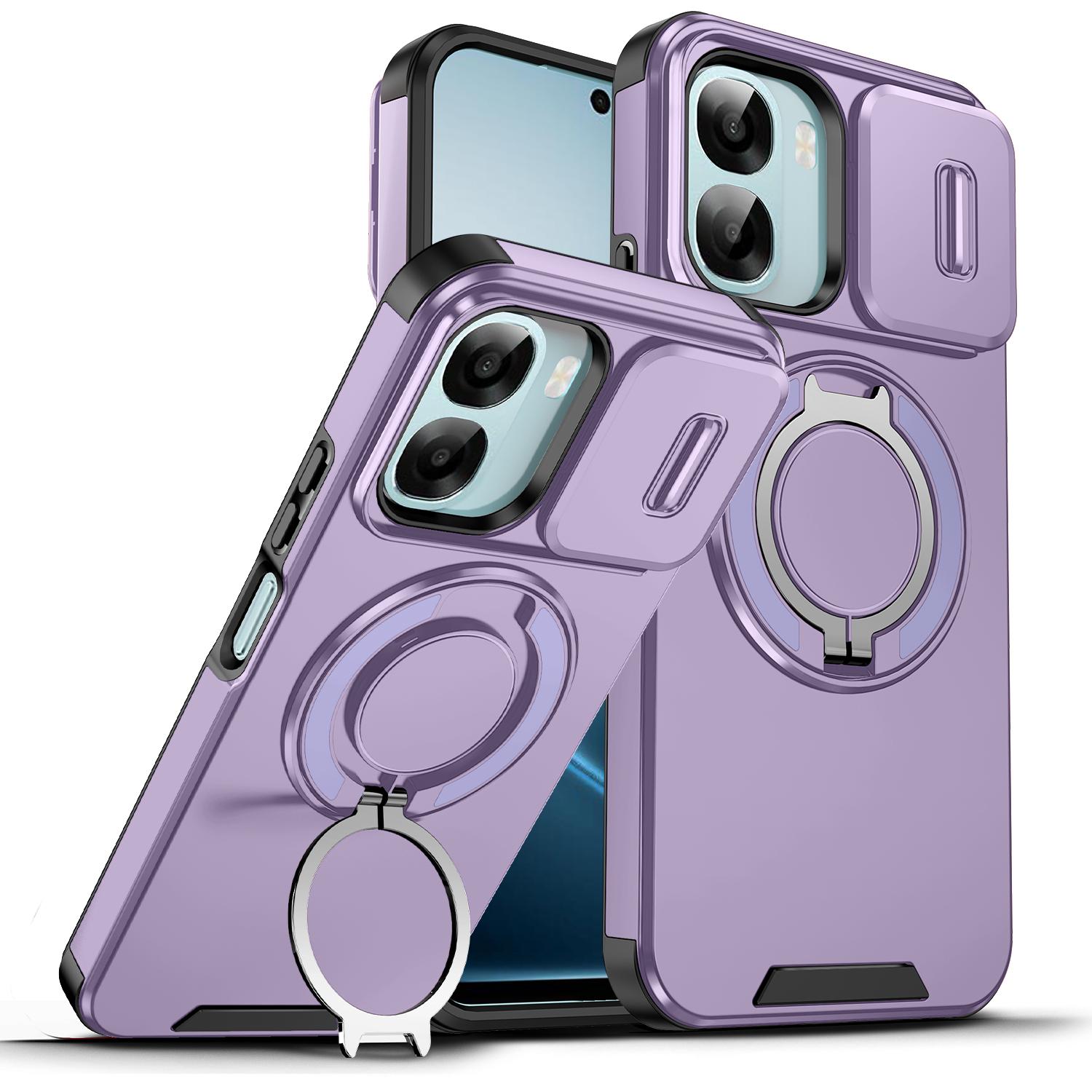 

or OPPO A6 Case Oppo A6X Cover OPPO A6s A6K A6 X 5G 4G Magnetic Ring Armor Slide Camera Lens Case Magsafe Wireless Charge Cover OPPO A6