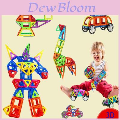 Multicolor Magnetic Building Blocks With Good Abrasion Resistance For Creative Kids