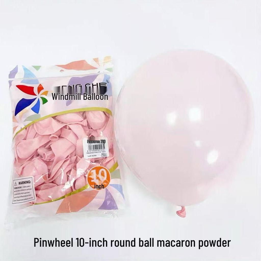 Windmill Pattern 10" Round Latex Balloons - Pack of 100 for Weddings & Birthdays