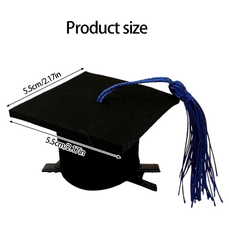 Felts Graduation Cap For Commencement Ceremony Party Photo Props And Costume Accessories Headwear for Degreeholders