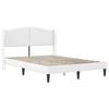 Bed Frame with Headboard White 120 x 190 cm Faux Leather