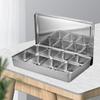 Commercial Stainless Steel 8-Compartment Spice Organizer