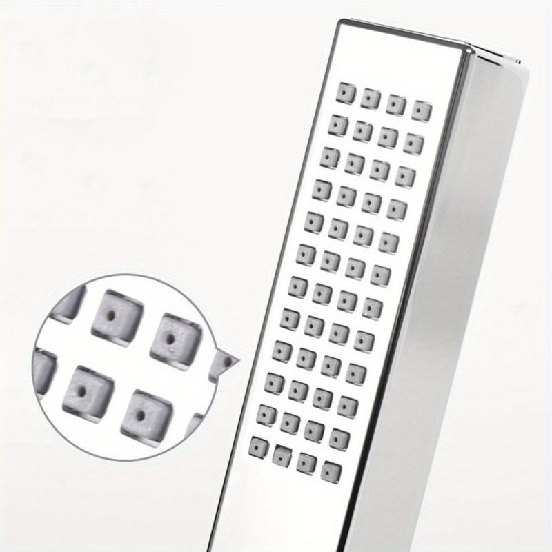 Quadratischer Handbrausenkopf mit Einzelfunktion, universeller wassersparender Sprinkler, kreativer modischer Hochdruck-Duschsprüher