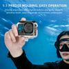 For DJI Osmo Action 6 60m Depth Camera Waterproof Case Transparent PC + Tempered Glass Anti Fog Underwater Housing
