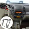 Automotive Center Console Dashboard Panel 9.7 Inch Vertical Car Radio Dash Kit for Nissan Tiida 2005-2010, Durable ABS Interior Upgrade Split