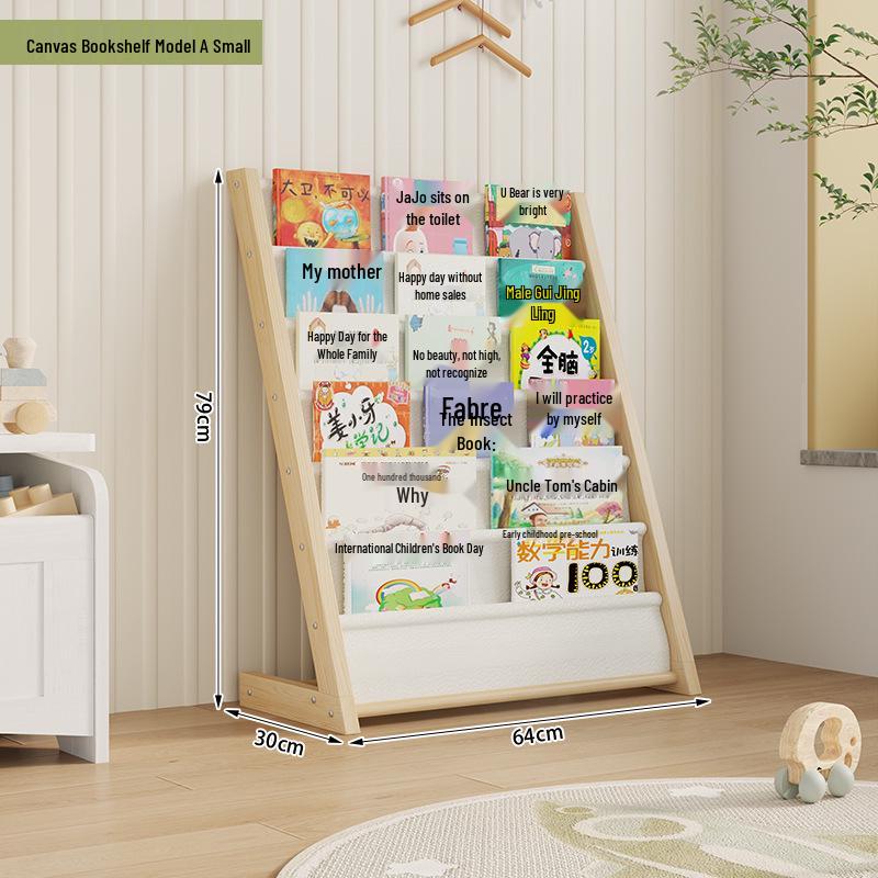 Children's Wooden Toy Storage Rack & Shelf Organizer