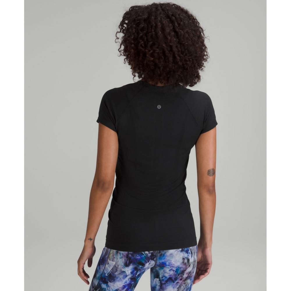 Lululemon Swiftly Tech Short Sleeve Shirt 2.0  Hip Length Black Black
