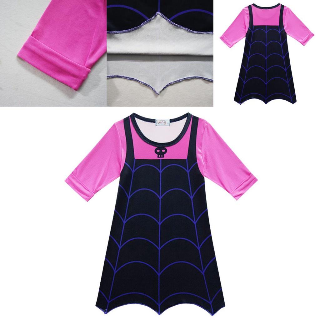 Cartoon Vampirina Girls One Piece Sweat Dress With Exquisite Craftsmanship For Holidays