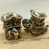 1pcs Antique Copper Double Sided Puppet Keychain Home Decorations Pendant Backpack Charms Antique Brass Vintage Crafts