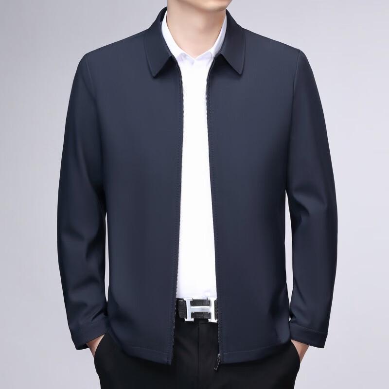 ROMON Men's Business Casual Lapel Jacket LMNX2599