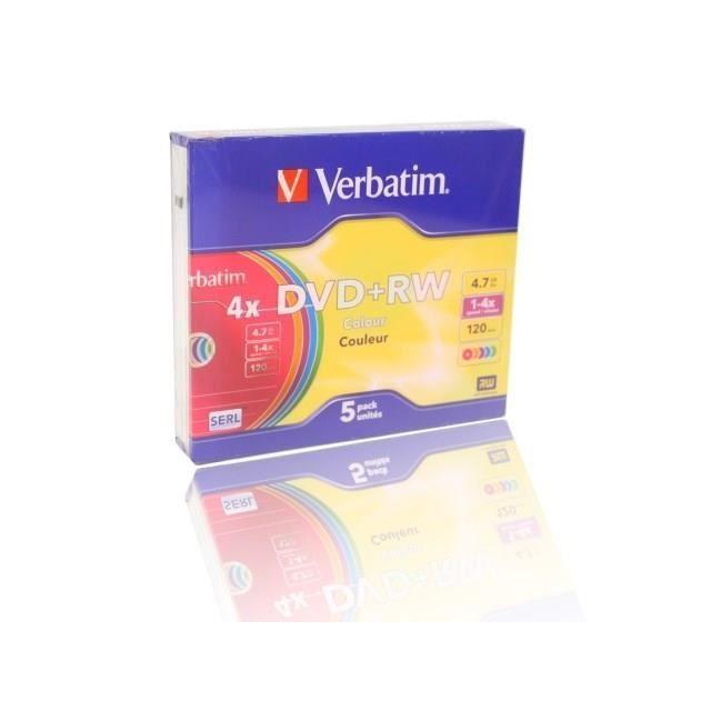 Blank DVD Verbatim DVD+RW x5