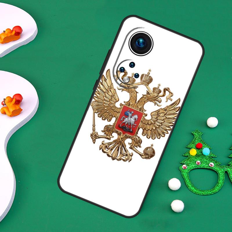Russian Coat of Arms Flag Case For Honor 200 Pro X9c X9b X9a X8a X8b X7a X6a X8 X9 50 70 90 Magic 5 6 7 Lite Cover