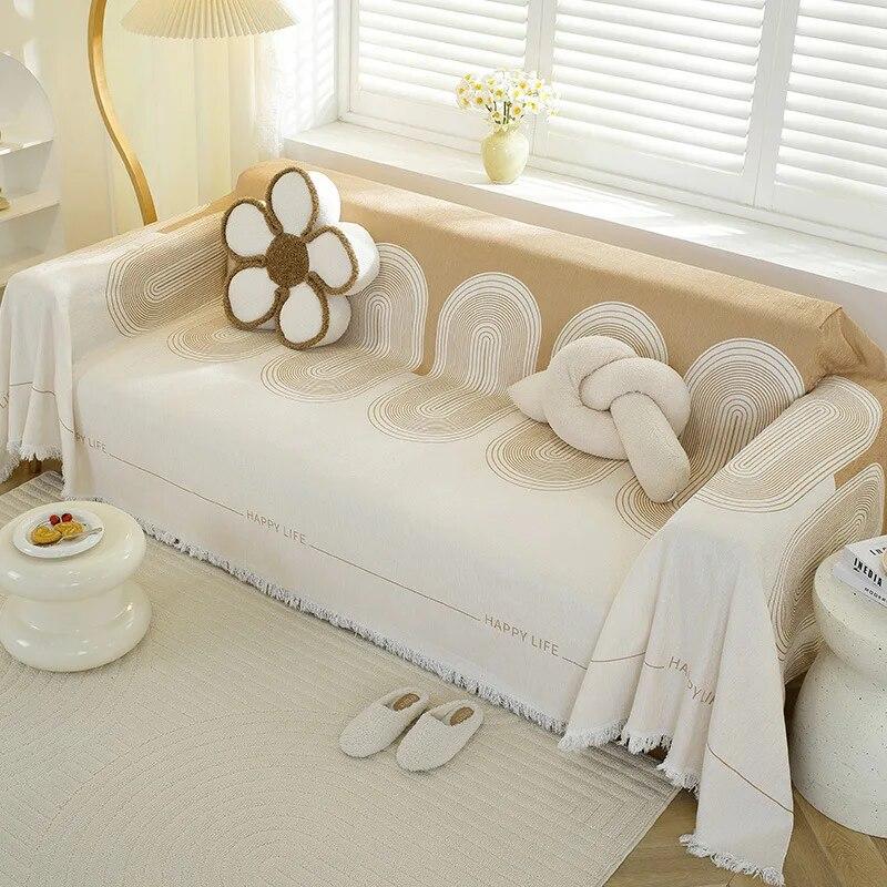 

Полотенце для дивана из синели с абстрактным геометрическим рисунком, защита от кошачьих царапин, защита для мебели, полотенце для дивана, полное полотенце, одеяло, домашний декор 90x180cm 1pcs