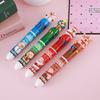15Pcs Cute Christmas Reindeer Multi Color Retractable Pen, Fashionable Student Stationery for Back to School Season, Multi tip Writing Instrument for