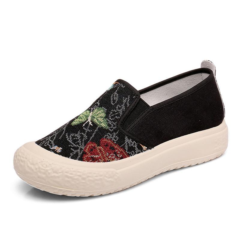 New Women's Shoes Platform Fisherman Shoes Casual Single Shoes Shallow Mouth Flat Shoes One Pedal Lazy Tide Shoes Female Student Shoes