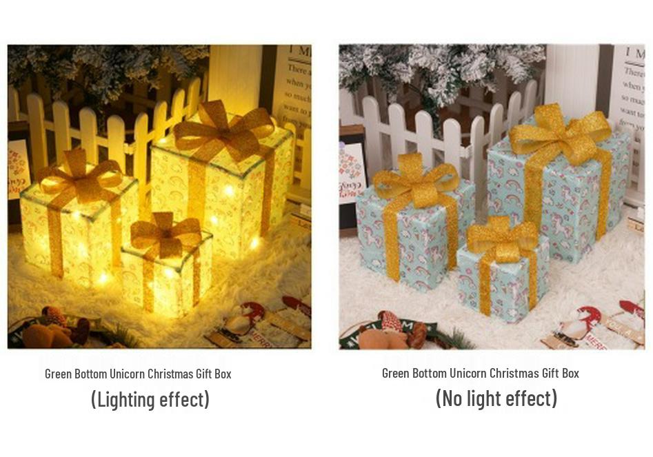 Christmas LED String Lights Gift Set: 3-Piece Decoration for Festive Party Atmosphere