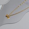 Butterfly Pendant Necklace, Gold-Plated Stainless Steel Clavicle Chain, Women's DIY Jewelry