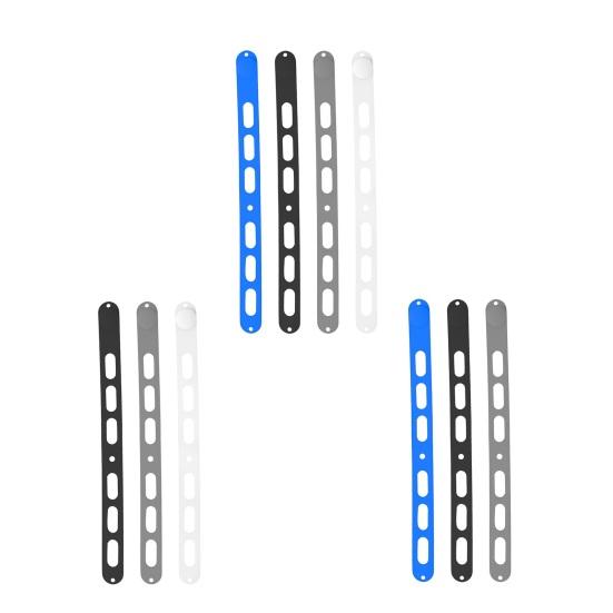 3/4Pcs Pot Lid Strap Adjustable Silicone Bands Stretchable Self-Locking Dishwasher Safe BPA-Free Lid Securing