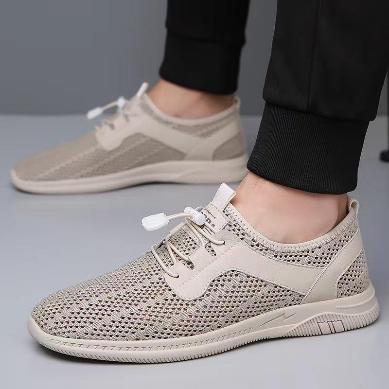 Fashion 2024 New Men Casual Shoes Brand Mocassins Hollow Out Breathable Sneakers Mens Loafers Soft Driving Shoes for Running Man Shoes